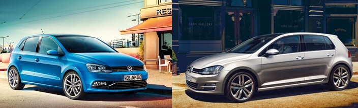 Volkswagen Polo y Golf en el