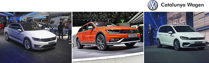 Los nuevos Touran, Passat GTE y Passat Alltrack presentados en el Salón del Automóvil de Barcelona