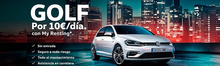 Nuevo Volkswagen Golf por 10 € + IVA al día