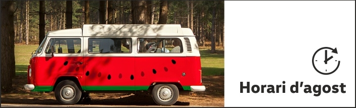 Horari d'agost Catalunya Wagen / Barna Wagen